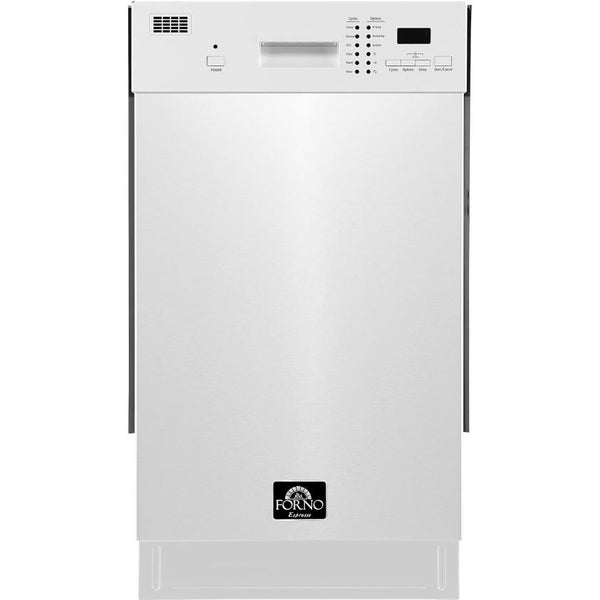 Forno 18-inch Built-in Dishwasher with Delay Start FDWBI8041-18WHT IMAGE 1