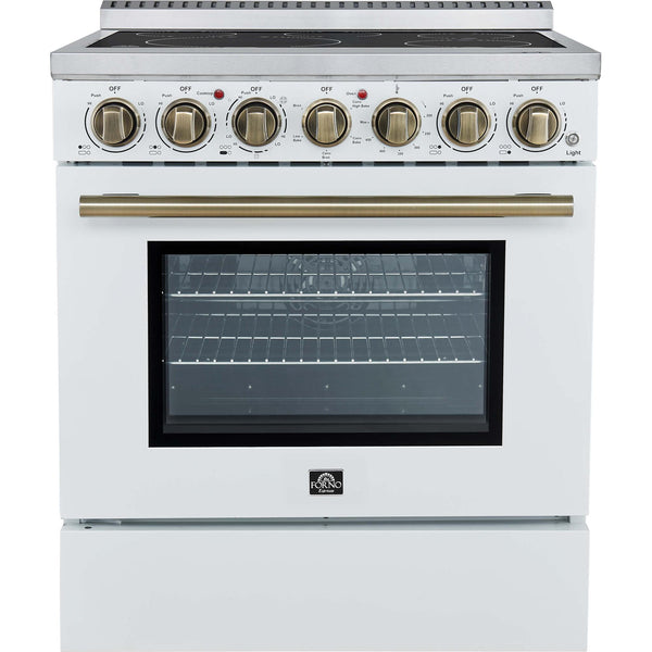 Forno 30-inch Freestanding Electric Range with True European Convection Technology FFSEL6011-30WHT IMAGE 1