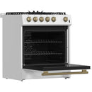 Forno 30-inch Freestanding Gas Range with Convection Technology FFSGS1116-30WHT IMAGE 6