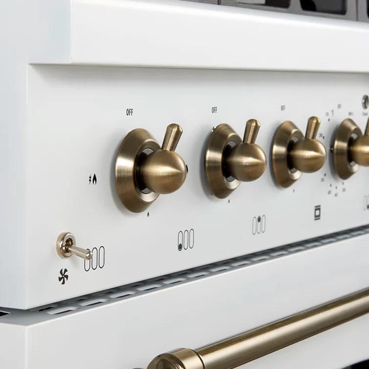 Forno 36-inch Freestanding Dual-Fuel Range with Convection Technology FFSGS6113-36WHT IMAGE 6