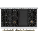 Forno 48-inch Freestanding Dual-Fuel Range with Convection Technology FFSGS6113-48WHT IMAGE 5