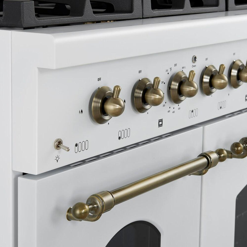 Forno 48-inch Freestanding Dual-Fuel Range with Convection Technology FFSGS6113-48WHT IMAGE 7