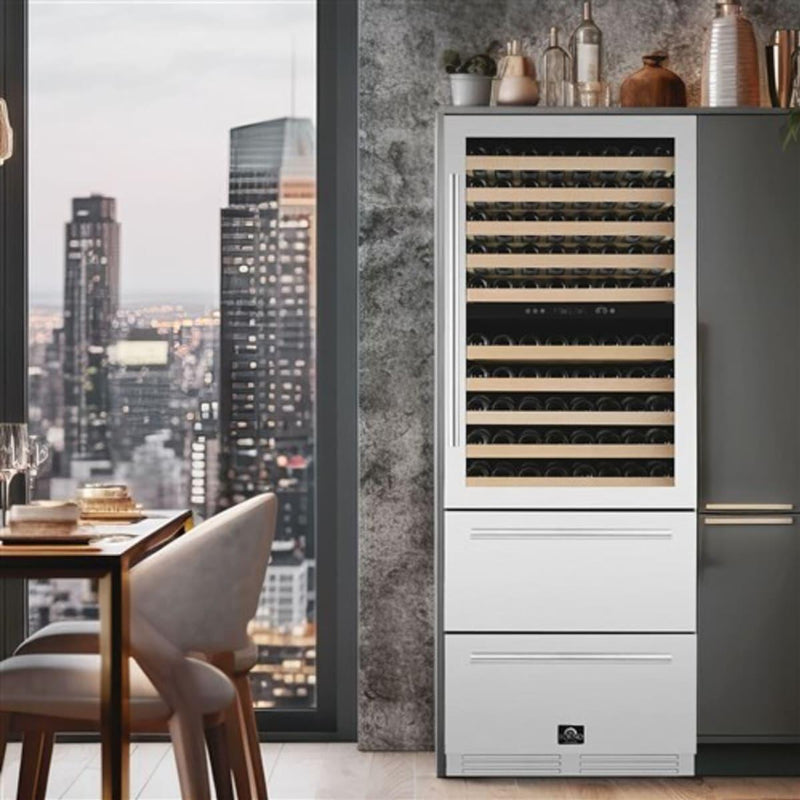 Forno Celano 21.3 cu. ft. Freestanding Beverage and Wine Cellar Combinaison FWCDR6697-30S IMAGE 11