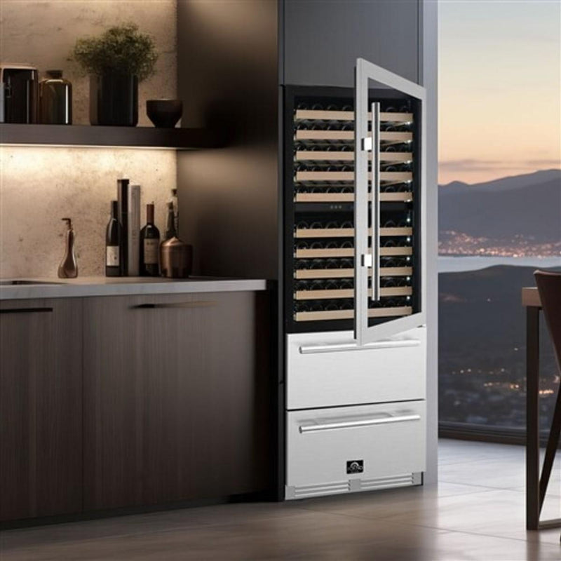 Forno Celano 21.3 cu. ft. Freestanding Beverage and Wine Cellar Combinaison FWCDR6697-30S IMAGE 12