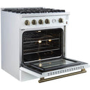 Forno 30-inch Freestanding Gas Range with Convection Technology FFSGS6277-30WHT IMAGE 7