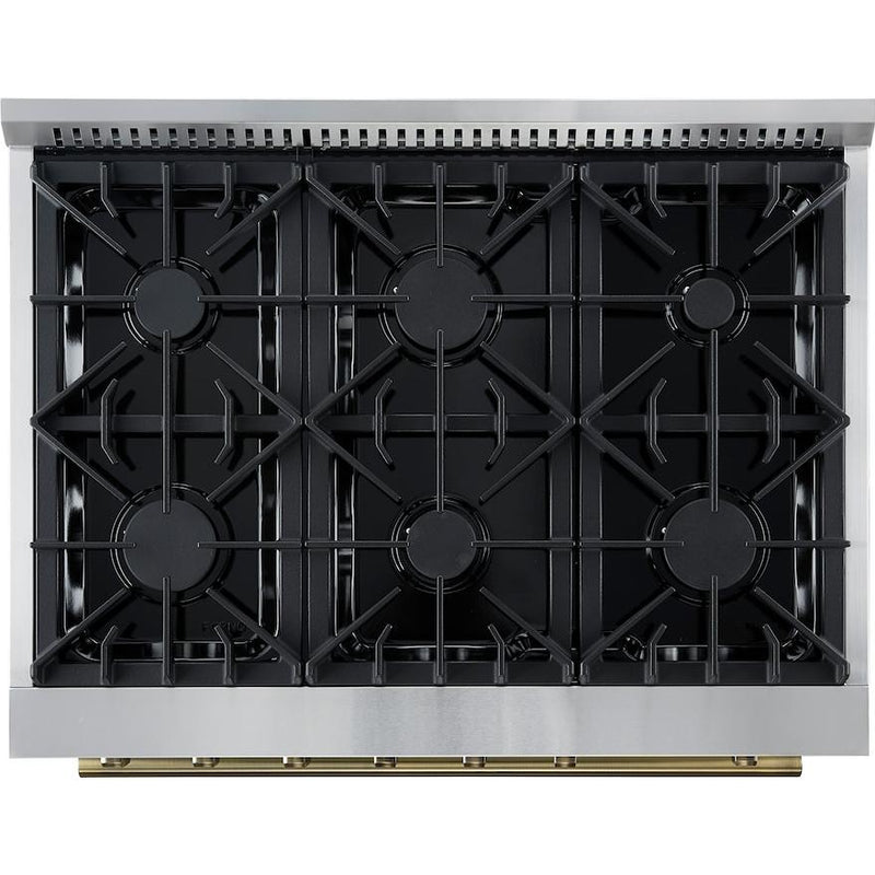 Forno 36-inch Freestanding Gas Range with Convection Technology FFSGS6277-36BLK IMAGE 4