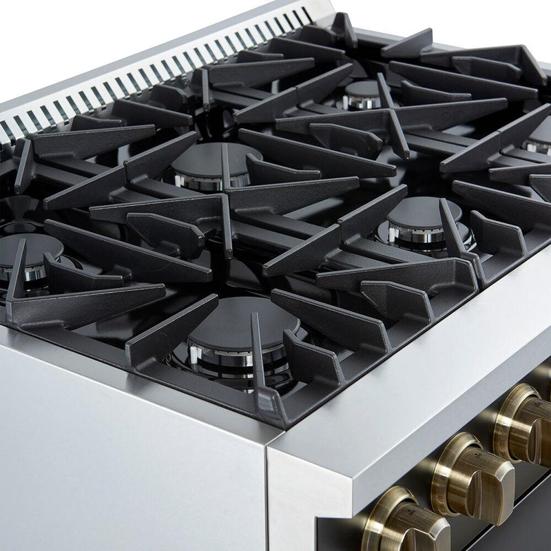 Forno 36-inch Freestanding Gas Range with Convection Technology FFSGS6277-36BLK IMAGE 6