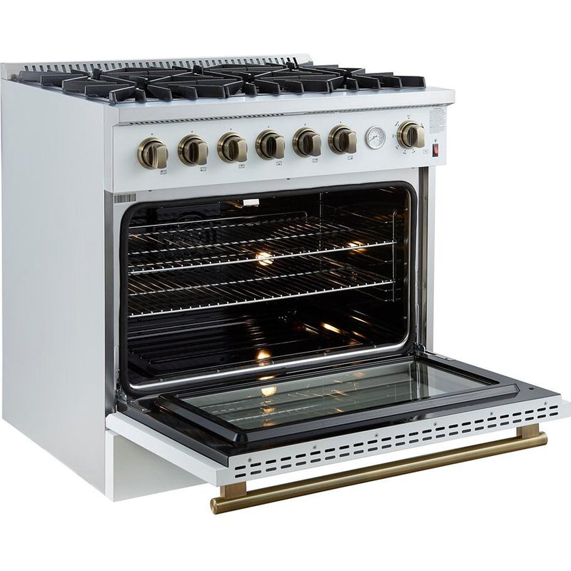 Forno 36-inch Freestanding Gas Range with Convection Technology FFSGS6277-36WHT IMAGE 7