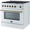 Forno 36-inch Freestanding Gas Range with Convection Technology FFSGS6277-36WHT IMAGE 9