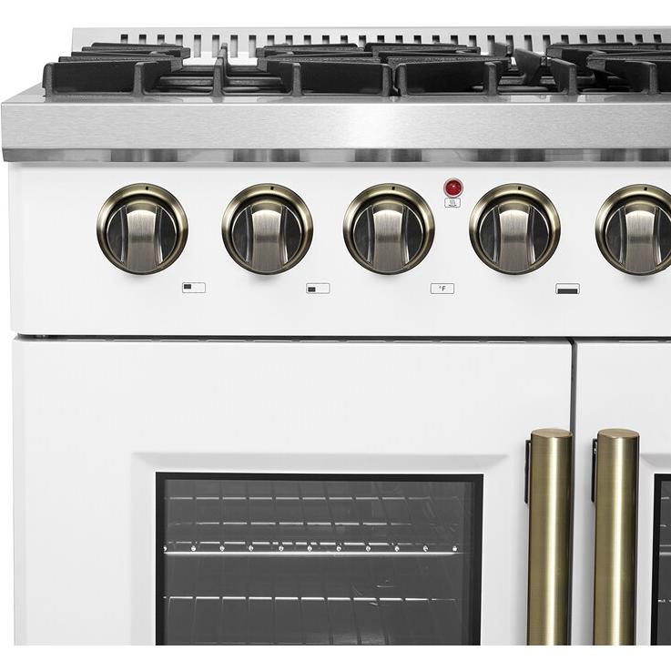 Forno 36-inch Freestanding Dual Fuel Range with True European Convection Technology FFSGS6356-36WHT IMAGE 5