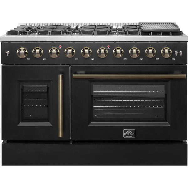 Forno 48-inch Freestanding Gas Range with Convection Technology FFSGS6444-48BLK IMAGE 1