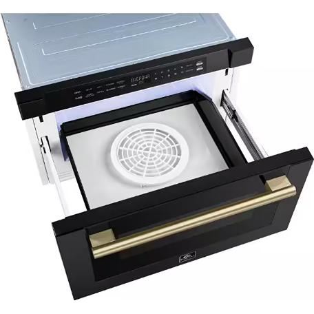 Forno 24-inch, 1.2 cu. ft. Drawer Microwave Oven FMWDR3000-24BLK IMAGE 5