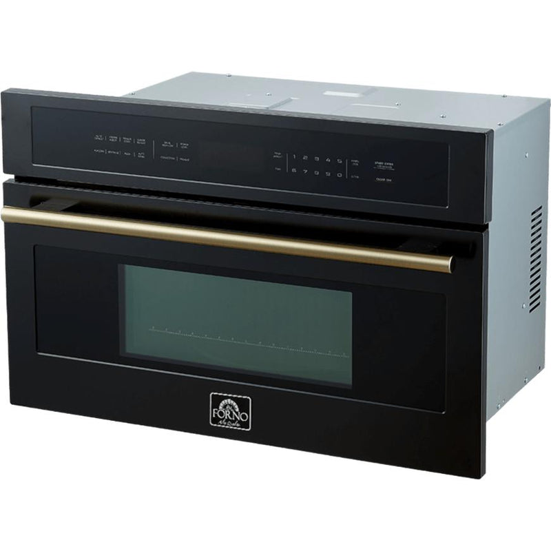 Forno 30-inch, 1.6 cu. ft. Built-in Microwave Oven with Convection Technology FMWDR3093-30BLK IMAGE 4
