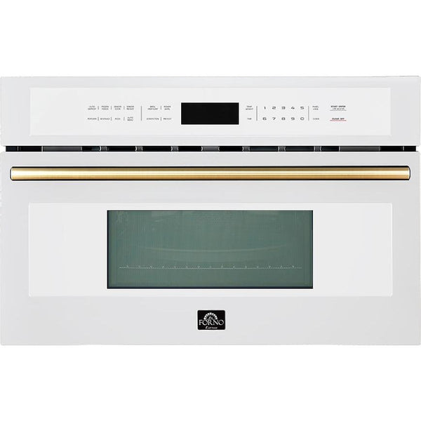 Forno 30-inch, 1.6 cu. ft. Built-in Microwave Oven with Convection Technology FMWDR3093-30WHT IMAGE 1