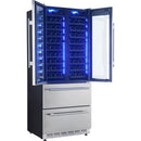 Forno Campania 17.7 cu. ft. Combination Wine Cooler and Beverage Drawers FWCDR6635-32S IMAGE 4