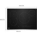  Whirlpool 30-inch Intelligent Induction Cooktop with Temp Cook™ Technology WCIT7030SS IMAGE 12