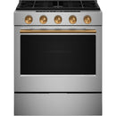  KitchenAid 30-inch Smart Slide-in Gas Range with Convection Cooking Modes and 2-in-1 Burner KSGS530SPS IMAGE 7