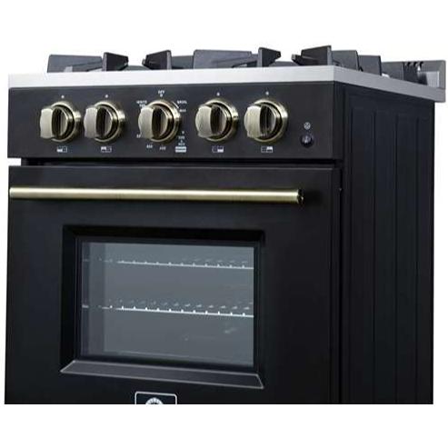  Forno Breno 24-inch Freestanding Gas Range FFSGS6290-24BLK IMAGE 13