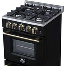  Forno Breno 24-inch Freestanding Gas Range FFSGS6290-24BLK IMAGE 5