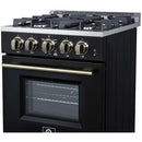  Forno Breno 24-inch Freestanding Gas Range FFSGS6290-24BLK IMAGE 7