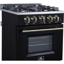  Forno Breno 24-inch Freestanding Gas Range FFSGS6290-24BLK IMAGE 8