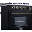  Forno Breno 24-inch Freestanding Gas Range FFSGS6290-24BLK IMAGE 9