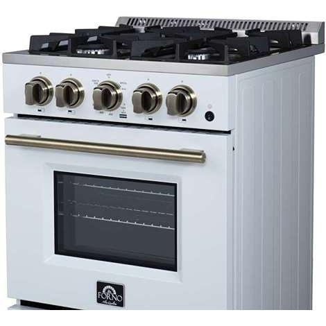  Forno Breno 24-inch Freestanding Gas Range FFSGS6290-24WHT IMAGE 11