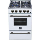  Forno Breno 24-inch Freestanding Gas Range FFSGS6290-24WHT IMAGE 12