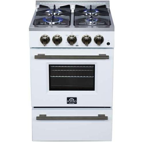  Forno Breno 24-inch Freestanding Gas Range FFSGS6290-24WHT IMAGE 12