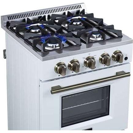  Forno Breno 24-inch Freestanding Gas Range FFSGS6290-24WHT IMAGE 13
