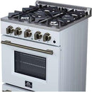  Forno Breno 24-inch Freestanding Gas Range FFSGS6290-24WHT IMAGE 14