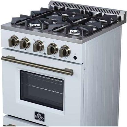  Forno Breno 24-inch Freestanding Gas Range FFSGS6290-24WHT IMAGE 14
