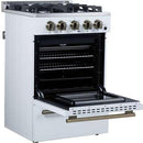  Forno Breno 24-inch Freestanding Gas Range FFSGS6290-24WHT IMAGE 4