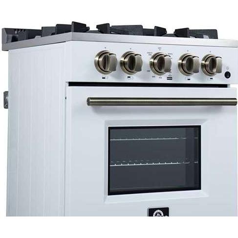  Forno Breno 24-inch Freestanding Gas Range FFSGS6290-24WHT IMAGE 5