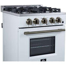  Forno Breno 24-inch Freestanding Gas Range FFSGS6290-24WHT IMAGE 6