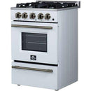 Forno Breno 24-inch Freestanding Gas Range FFSGS6290-24WHT IMAGE 7