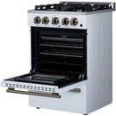  Forno Breno 24-inch Freestanding Gas Range FFSGS6290-24WHT IMAGE 8