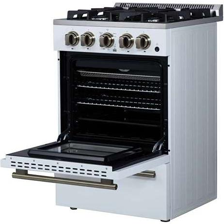 Forno Breno 24-inch Freestanding Gas Range FFSGS6290-24WHT IMAGE 8