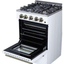  Forno Breno 24-inch Freestanding Gas Range FFSGS6290-24WHT IMAGE 9
