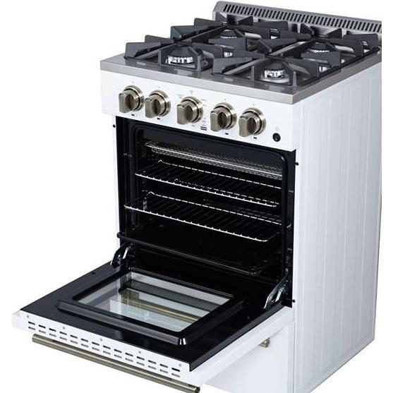  Forno Breno 24-inch Freestanding Gas Range FFSGS6290-24WHT IMAGE 9