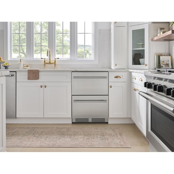  Zephyr 24-inch, 3.9 cu. ft. Built-in Refrigerator Freezer Drawers PRRFD24C2AS IMAGE 12