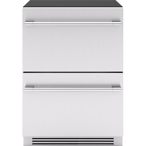  Zephyr 24-inch, 3.9 cu. ft. Built-in Refrigerator Freezer Drawers PRRFD24C2AS IMAGE 1