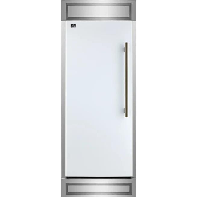  Forno 30-inch 13.6 cu. ft Built-in Convertible Refrigerator/Freezer with Decorative Grill Trim FFFFD1722-32LMG-WHT IMAGE 1