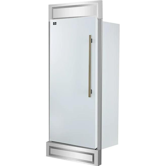  Forno 30-inch 13.6 cu. ft Built-in Convertible Refrigerator/Freezer with Decorative Grill Trim FFFFD1722-32LMG-WHT IMAGE 3