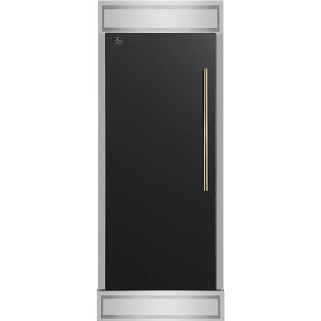  Forno 30-inch 13.6 cu. ft Built-in Convertible Refrigerator/Freezer with Decorative Grill Trim FFFFD1722-32LMG-BLK IMAGE 1