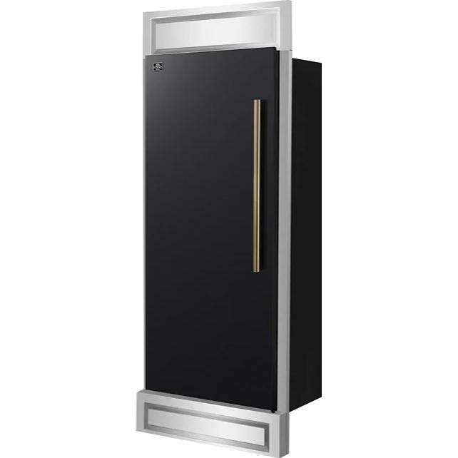  Forno 30-inch 13.6 cu. ft Built-in Convertible Refrigerator/Freezer with Decorative Grill Trim FFFFD1722-32LMG-BLK IMAGE 3