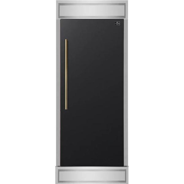  Forno 30-inch 13.6 cu. ft Built-in Convertible Refrigerator/Freezer with Decorative Grill Trim FFFFD1722-32RMG-BLK IMAGE 1