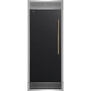  Forno 30-inch 13.6 cu. ft Built-in Convertible Refrigerator/Freezer with Decorative Grill Trim FFFFD1722-32LSG-BLK IMAGE 1