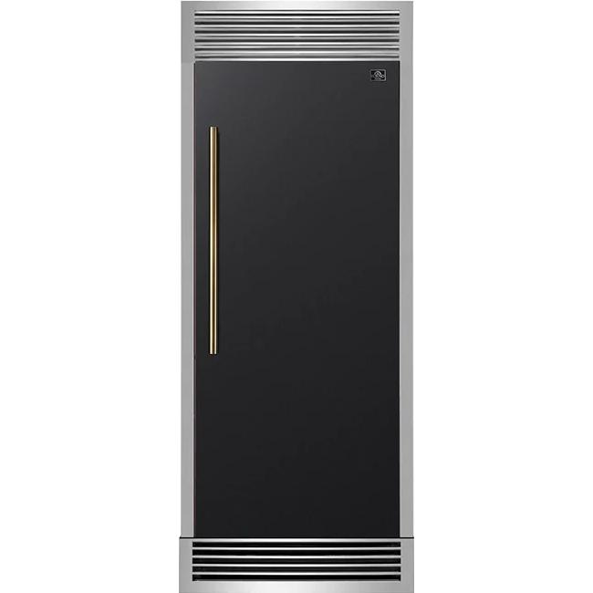  Forno 30-inch 13.6 cu. ft Built-in Convertible Refrigerator/Freezer with Decorative Grill Trim FFFFD1722-32RSG-BLK IMAGE 1