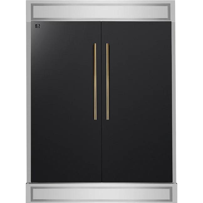  Forno 2-28-inch, 27.2 cu. ft. Built-in Convertible Refrigerator/Freezer with Decorative Trim FFFFD1722-60MG-BLK IMAGE 1